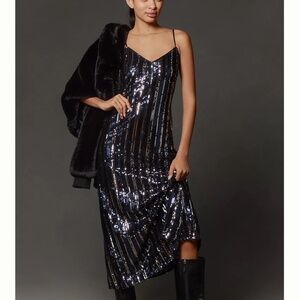 Anthropologie Maeve Midi Sequin Dress, size small, Brand new with tags